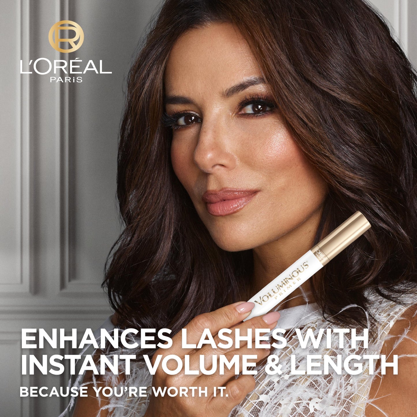 L'Oreal Paris Voluminous Lash Boosting Conditioning Primer Mascara, White Primer, 0.24 Fl Oz., 2 Count