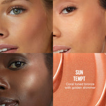 Maybelline Sunkisser Multi-Use Liquid Blush and Bronzer, Blendable, Longwear, Glowy Make Up, Sun Tempt, 1 Count
