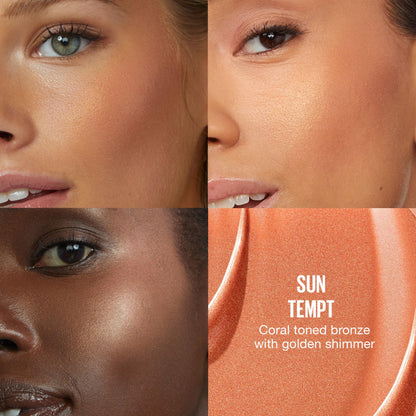 Maybelline Sunkisser Multi-Use Liquid Blush and Bronzer, Blendable, Longwear, Glowy Make Up, Sun Tempt, 1 Count