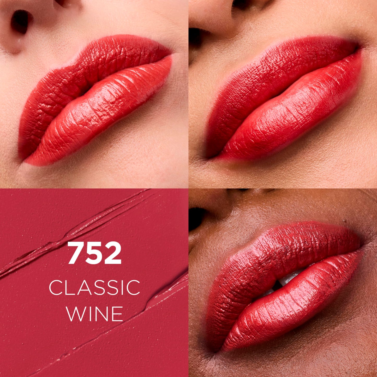 L'Oreal Paris Colour Riche Original Creamy, Hydrating Satin Lipstick with Argan Oil and Vitamin E, Classic Wine , 1 Count