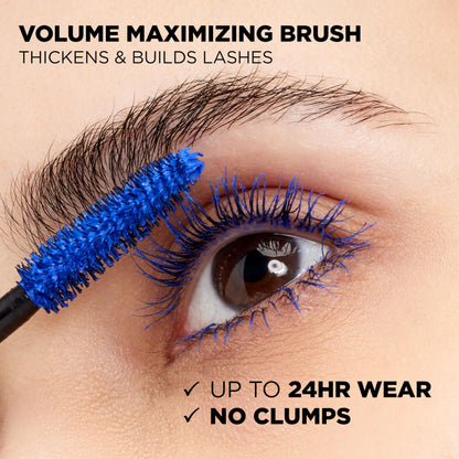 L’Oreal Paris Original Voluminous Mascara, Building Mascara Volume and Length Formula, Washable, Cobalt, 0.26 Fl Oz., 1 Count