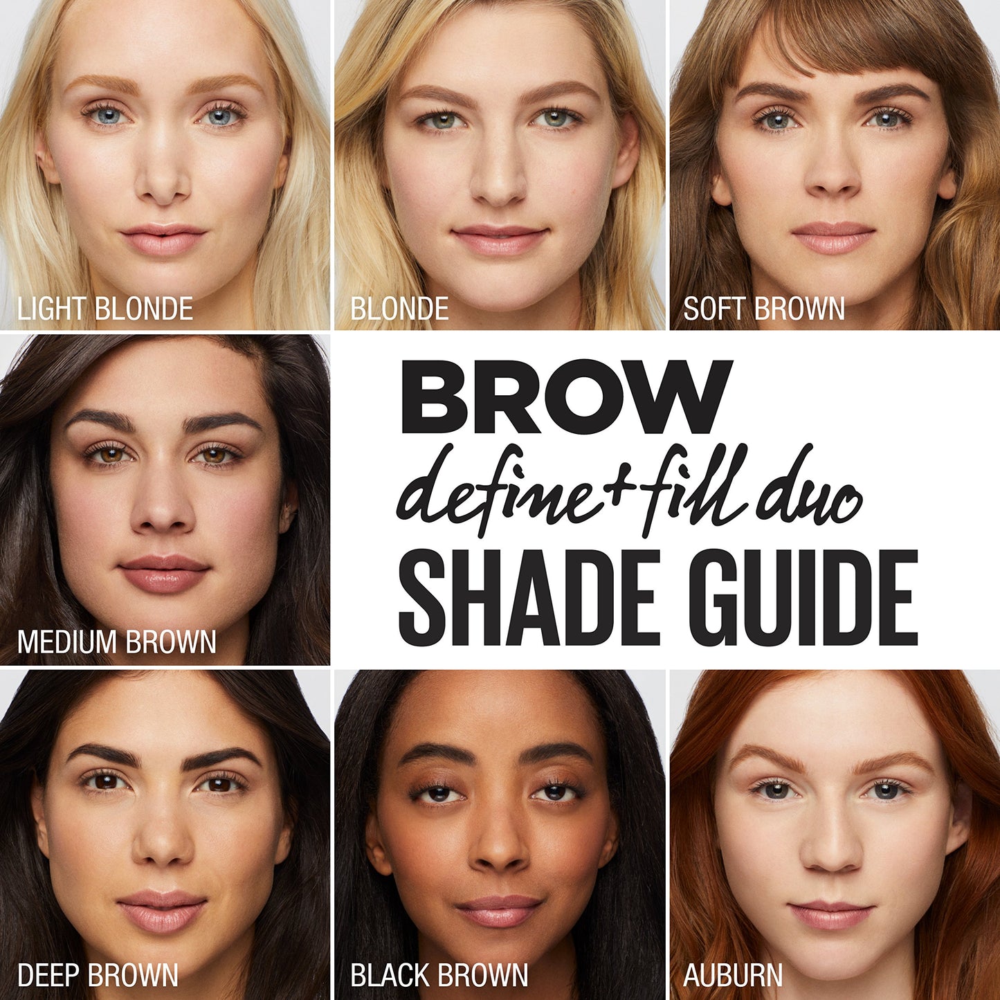 Maybelline Brow Define and Fill Duo 2-in-1 Defining Pencil with Filling Powder, Soft Brown, 0.021 Ounce