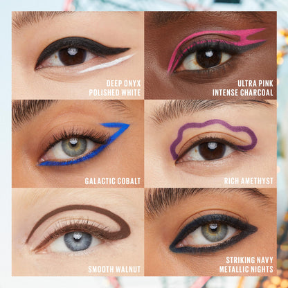 MAYBELLINE New York Tattoo Studio Long-Lasting Sharpenable Eyeliner Pencil, Glide on Smooth Gel Pigments with 36 Hour Wear, Waterproof Arctic Skies 0.04 oz