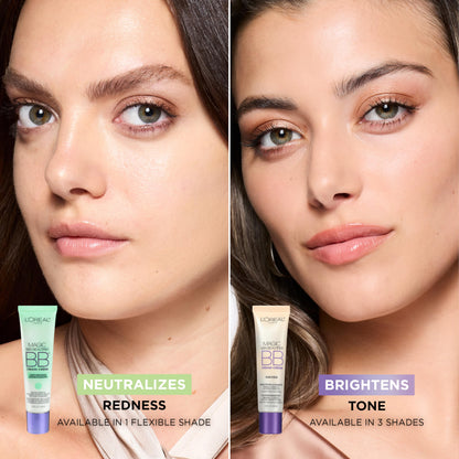 L'Oreal Paris Magic BB Cream, Hydrating Skin Beautifier & Color Changing Foundation, Light Coverage, Anti-Redness, 1 fl oz.