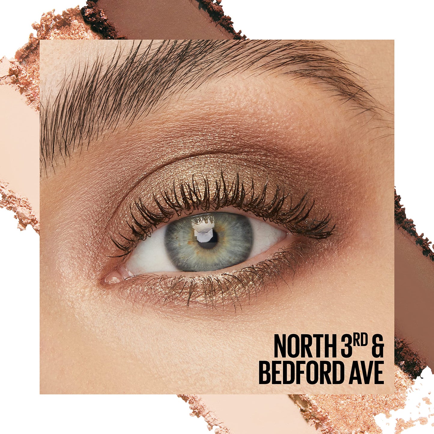 Maybelline New York Shadow Blocks Shadow Blocks Eyeshadow Palette, Stacked Eye Shadow Trio, North 3rd & Bedford Ave, 0.08 oz