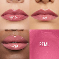 Maybelline Lifter Gloss, Hydrating Lip Gloss with Hyaluronic Acid, High Shine for Plumper Looking Lips, Petal, Warm Pink Neutral, 0.18 Ounce