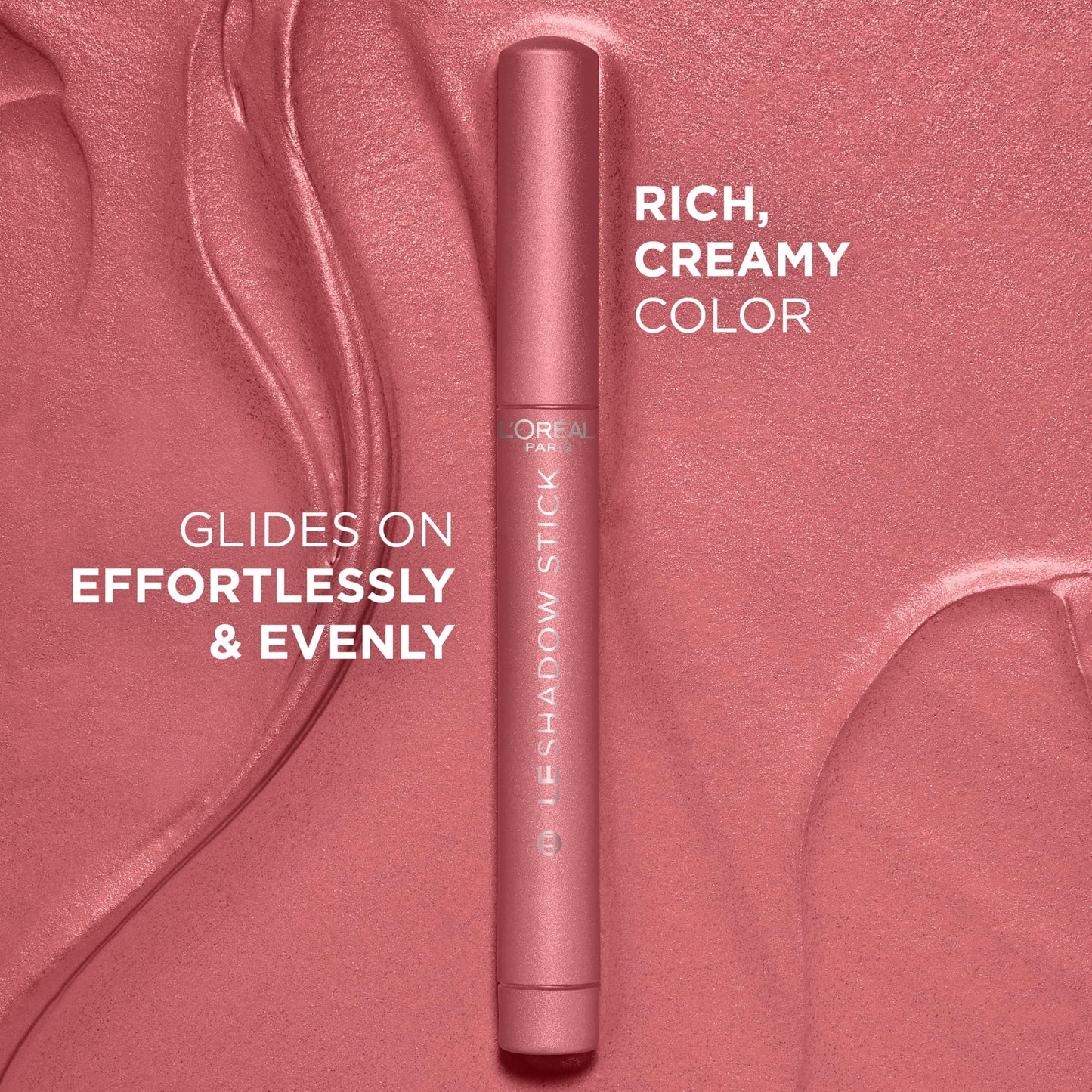 L'Oreal Paris Makeup Le Shadow Stick Eyeshadow, Blendable, Smudge-Resistant, Cream Eyeshadow, Cloudy Rose, 0.05 Oz