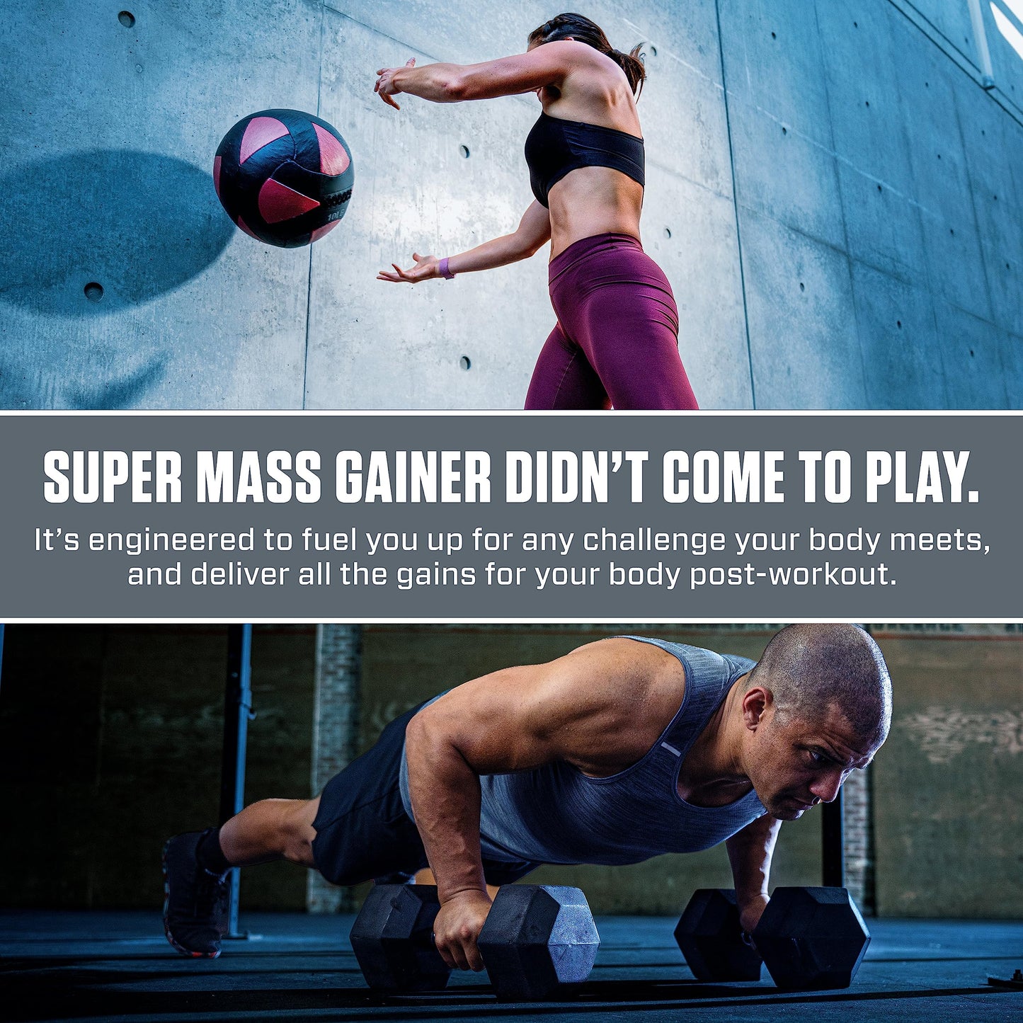 Dymatize Super Mass Gainer Protein Powder, Rich Chocolate, 52g Protein, 1g Creatine, 1280 Calories, 10.7g BCAAs, 245g Carbs, Contains Whey Protein Powder, Isolate, and Casein (16 Servings)